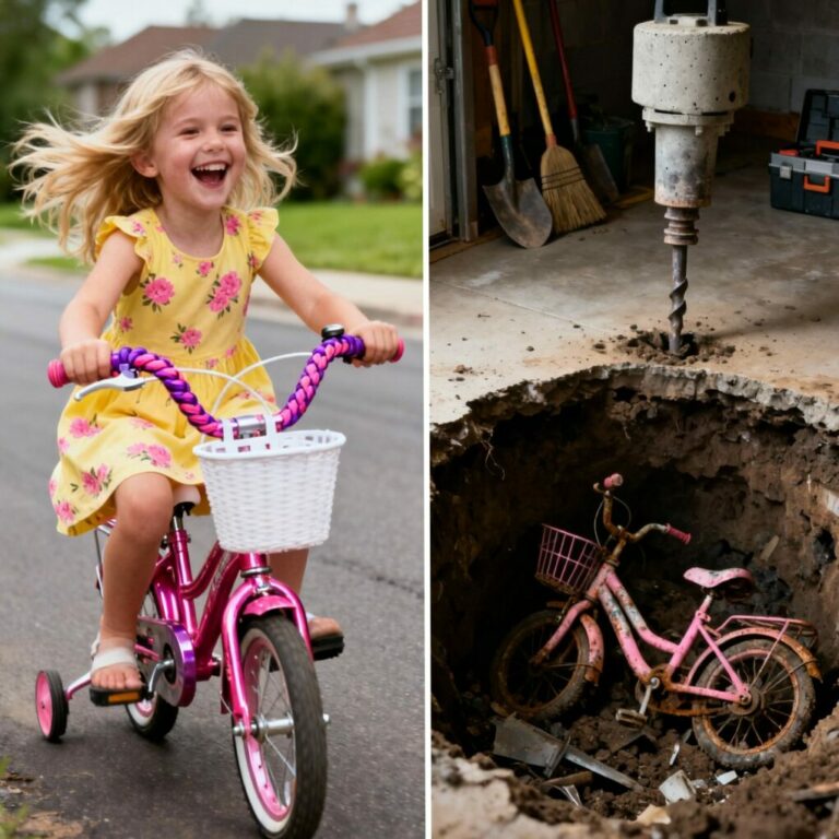 Child Vanished on Her Bike, No Clues Found — Until Workers Dug Up the Garage Floor…
