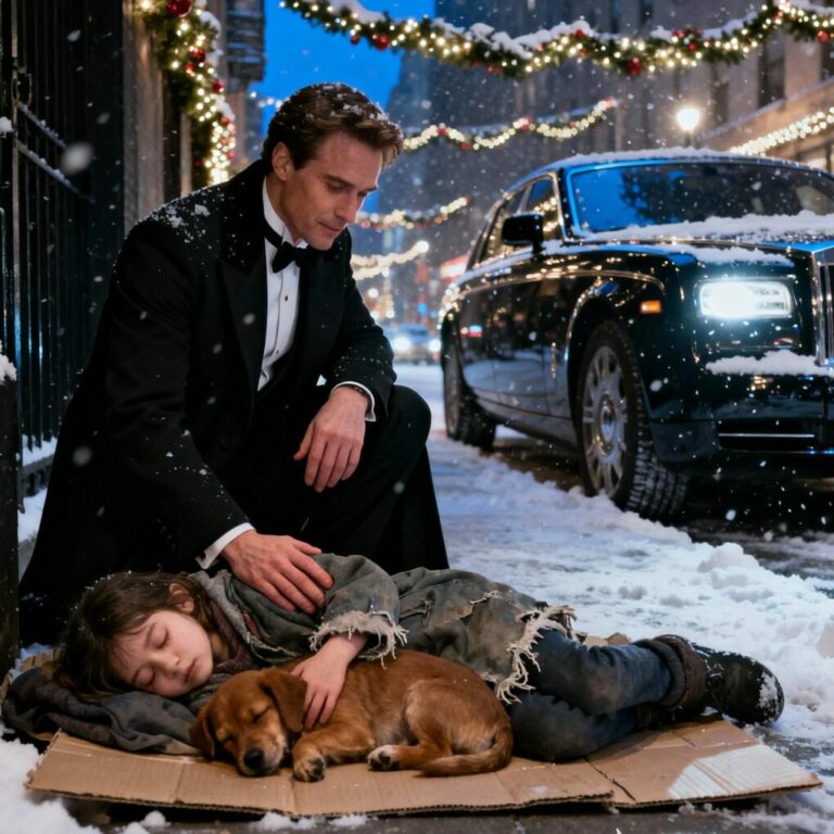 A Billionaire, a Little Girl, and a Dog in the Snow — What Happened Next Will Melt Your Heart…