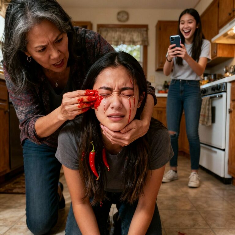 Mom rubbed raw chili paste into my eyes for refusing to be my sister’s maid. She said now you see what pain looks like, so I made sure they cried every day.