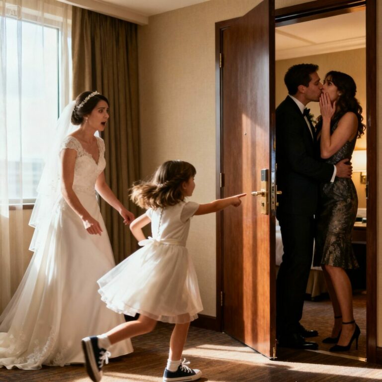 Just minutes before walking down the aisle, my perfect day turned into a nightmare. My niece burst in, tears streaking her cheeks. “You can’t do this!” she sobbed. Confused, I followed her as she dragged me to the edge of the hotel room. Through the glass, I saw something that made me question everything I thought I knew about love…