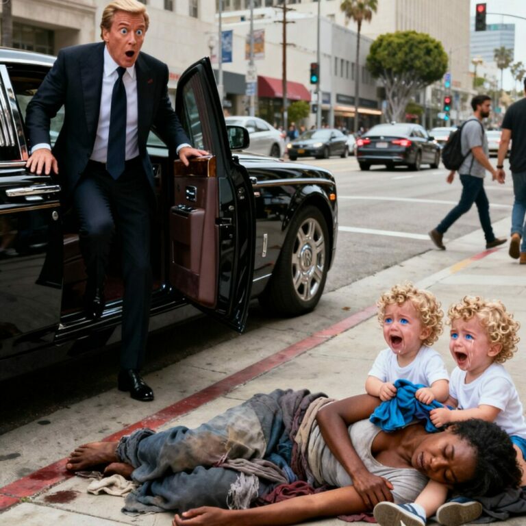 A homeless mother collapsed on the sidewalk — until a billionaire stopped and realized the twins looked exactly like him…