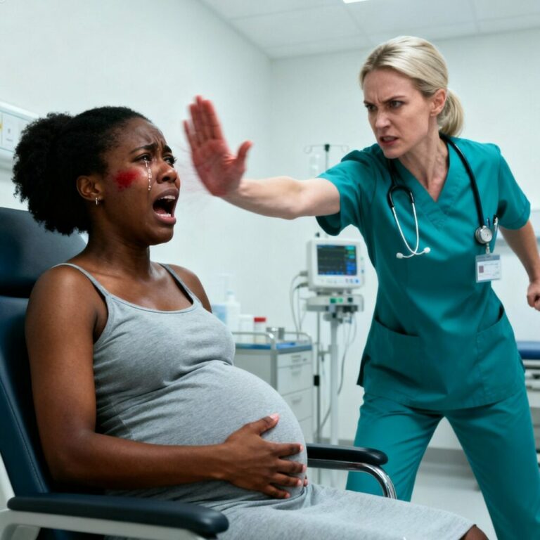Nurse Slapped a Pregnant Black Woman — Then Lied to the Police. But Her Husband Arrived With the Truth…