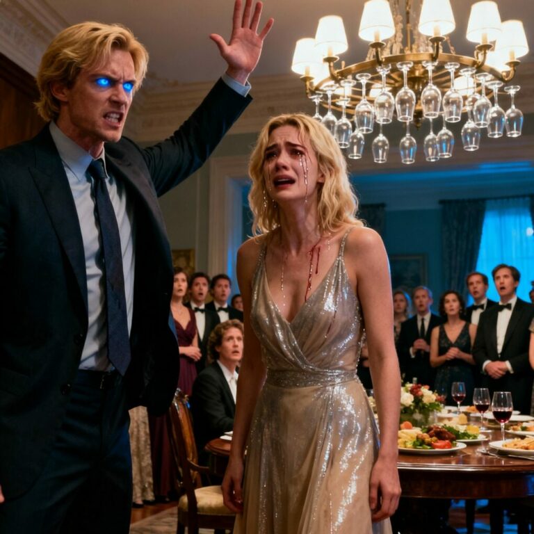 The husband slapped his wife in front of his friends to show off — but her revenge left everyone stunned and speechless…