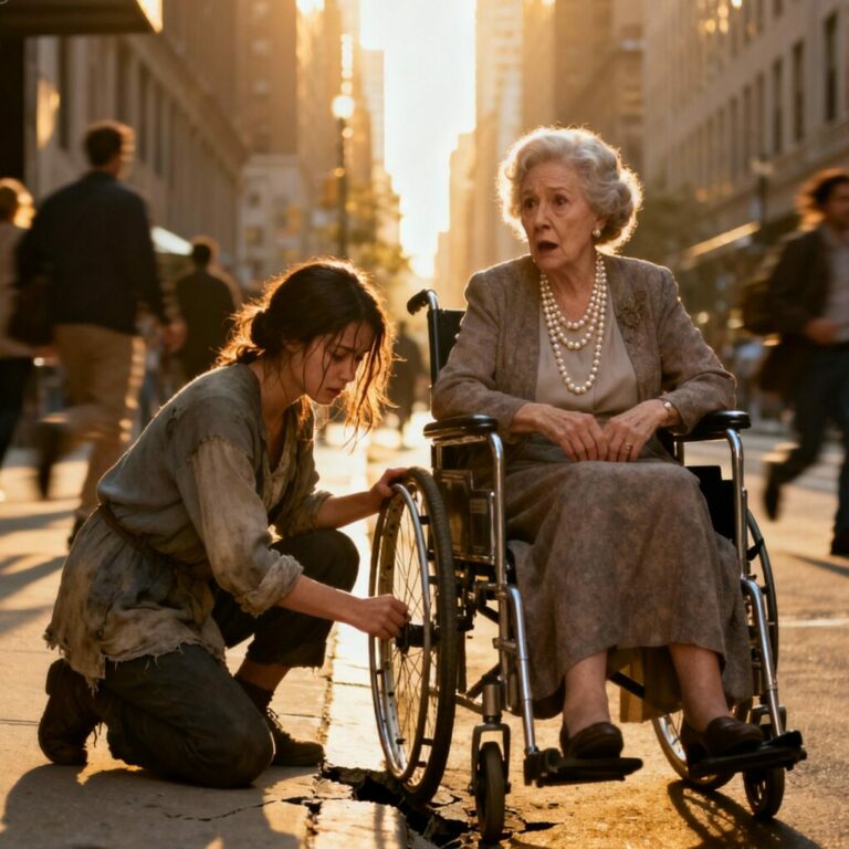 She Missed Her Job Interview to Help a Stranger in a Wheelchair — What Happened Next Changed Her Life Forever!…