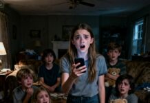 “I won’t be back. Watch the kids.” My mother’s words flashed on my phone, and just like that, she was gone. Days turned into weeks, and the silence swallowed our home. I stared at my six siblings, their eyes begging me not to leave. “Emma, please… don’t go,” whispered little Molly. I swallowed hard, realizing the truth: I was the only adult left, and if I failed, we’d all be torn apart. Could I really do it?