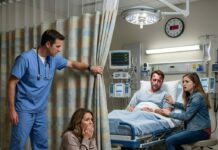 At 3 a.m., a police officer called me: “Your husband is in the hospital. We found him with a woman.” When I arrived, the doctor cautioned me, “Ma’am, what you’re about to see may shock you.” He drew the curtain aside — and I collapsed to my knees the instant my eyes fell on what was there…