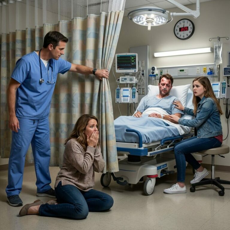 A las 3 de la madrugada, un oficial de policía me llamó: “Su esposo está en el hospital. Lo encontramos con una mujer.” Cuando llegué, el médico me advirtió: “Señora, lo que está a punto de ver puede sorprenderla.” Corrió la cortina… y me desplomé de rodillas en el instante en que mis ojos vieron lo que había allí.