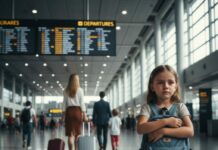 I was eight when my mother walked away from me at the airport, suitcase rolling toward her “perfect” new family. I remember crying into the phone, “Mom, please don’t leave me.” She replied coldly, “Handle it yourself.” Her husband sneered, “Hardship builds character.” Their kids laughed. That day broke me—but it also led me to one phone call that changed everything. When she came home…