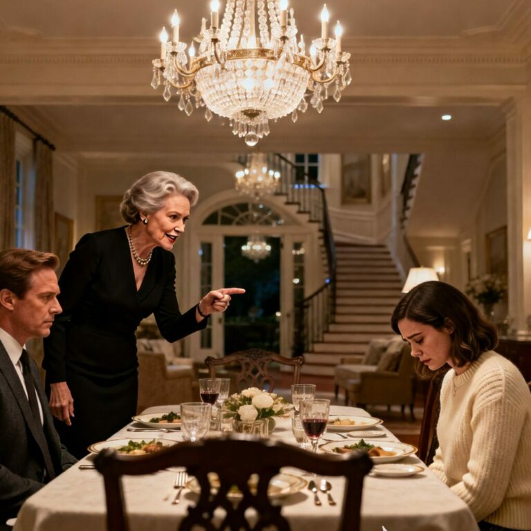 They laughed when his mother called me “a charity case” at the dinner table. I stayed silent—until the man at the podium said, “Please welcome our benefactor, Mr. Harrison… and his daughter.” The room went dead quiet. My husband whispered, “Paisley… why didn’t you tell me?” I smiled. “Because tonight wasn’t about revenge.”It was about truth finally walking in.