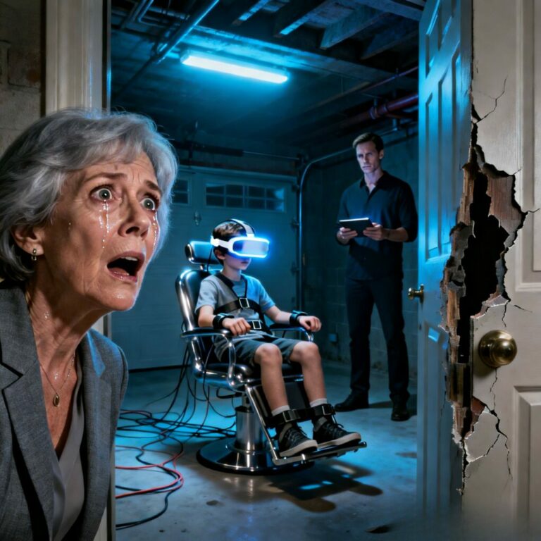 “Two weeks. My grandson had been missing for two weeks, and nobody told me! I slammed my car into park, screaming, ‘Where is he? Where is my boy?!’ but a wall of yellow police tape stopped me cold. The air tasted like copper and cold sweat. A detective grabbed my shoulders, his voice shaking: ‘Ma’am, you need to step back. What we found in the basement… it’s not human.’ My heart stopped. The world was watching, but I was living a nightmare that was only just beginning.”