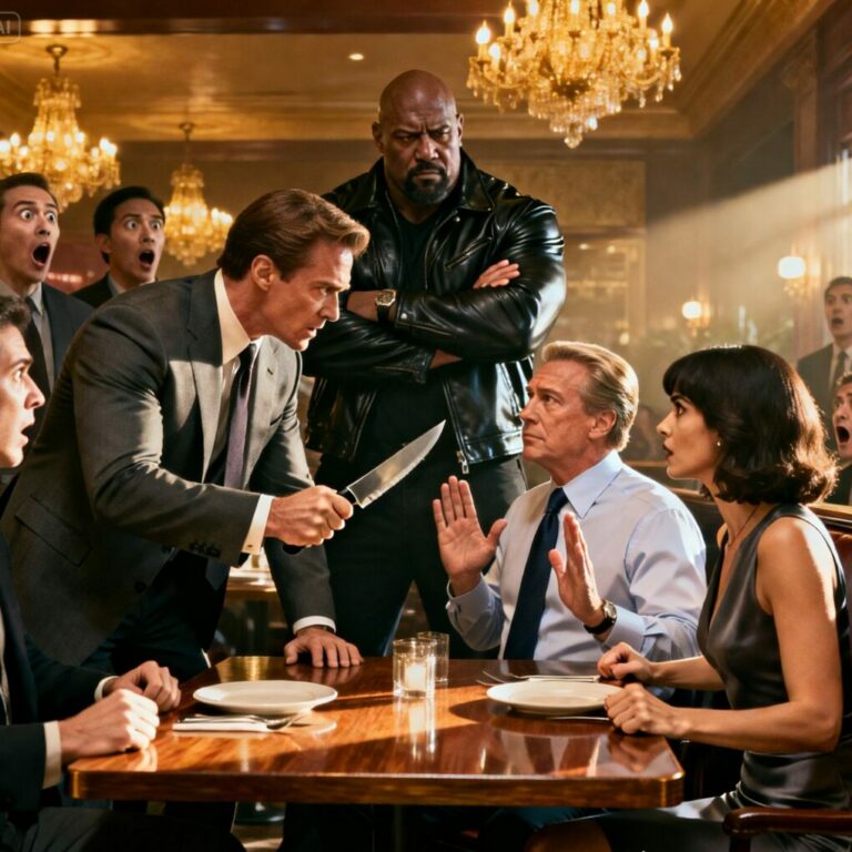 I froze as three men in suits walked straight toward Daniel. My heart raced. “Stay away from him!” I shouted, my voice steady despite the chaos. One of them smirked, knife in hand. “Or what?” he taunted. I didn’t answer—because words weren’t enough. In the next few seconds, everything would change, and no one in this room would ever see me the same way again.