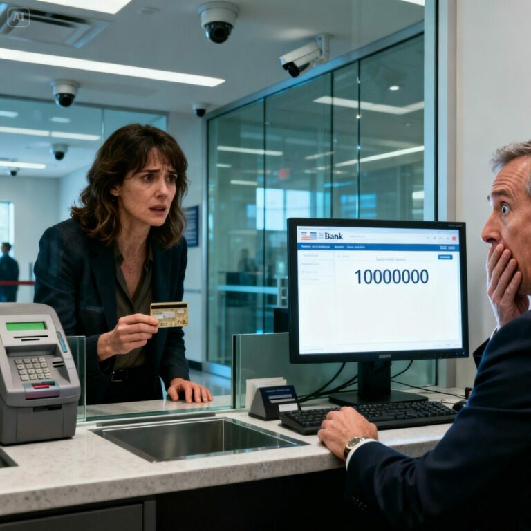 Thrown out by my husband with only $43 to my name, I searched my old belongings and found my late father’s dusty bank card. I went to the bank hoping there’d be a few dollars left… but when the teller saw the screen, his face went pale — and that moment changed my entire life.