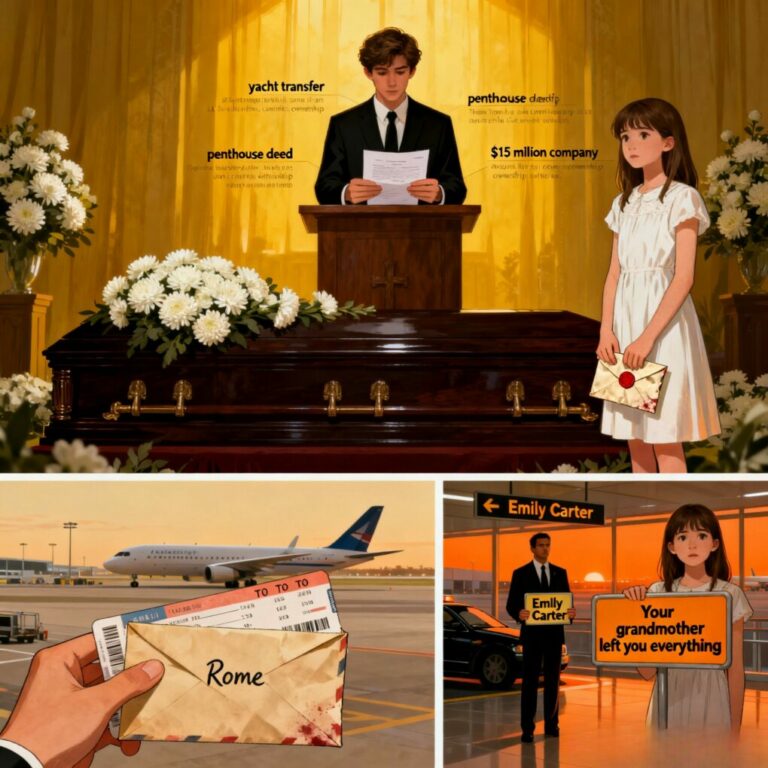 I thought my grandmother left me nothing—just an old envelope and a useless ticket to Rome. But the moment I stepped off the plane, everything changed. A driver grabbed my suitcase and said, “Your grandmother warned me you might refuse your destiny.” Destiny? I didn’t even know I had one. Then he opened the car door, and what I saw inside made my blood run cold.