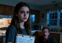 When my stepdad married my mom, he didn’t even try to hide his disgust. “The country girl smells like pigs,” he sneered. I stayed quiet, pretending I didn’t hear him call me useless, lazy, invisible. But one night, as I scrubbed his floors past midnight, I realized something chilling—I wasn’t his daughter. I was his maid. And the moment that truth sank in… everything began to change.