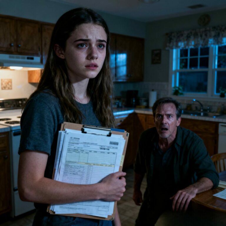 When my stepdad married my mom, he didn’t even try to hide his disgust. “The country girl smells like pigs,” he sneered. I stayed quiet, pretending I didn’t hear him call me useless, lazy, invisible. But one night, as I scrubbed his floors past midnight, I realized something chilling—I wasn’t his daughter. I was his maid. And the moment that truth sank in… everything began to change.