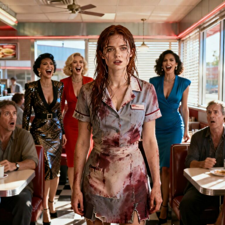 “You spilled wine on yourself? Look at her, she’s a mess!” I froze as laughter filled the diner. Red wine ran down my face, soaking my uniform. My secret—my entire life—was safe with Blake, but now, all the cruel eyes seemed to pierce through me. “Andrea, why didn’t you tell me the truth?” His voice trembled with hurt. I swallowed hard, realizing everything I had built might crumble in an instant. Could love survive the truth?