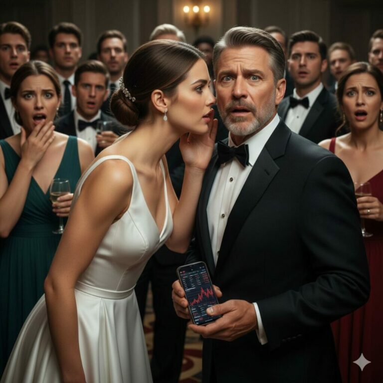 “As the champagne flowed, my stepfather grabbed the mic and sneered, ‘You’re nothing without my money.’ The room went silent, pity filling my guests’ eyes. I didn’t cry. I just leaned in and whispered, ‘Check your accounts, Dad. By dawn, you’ll be a ghost.’ I walked out of my own wedding smiling. By morning, his empire had crumbled, and his locks were changed. 31 missed calls later, he finally understands: I didn’t just leave the party; I ended his world. Want to know how I broke a giant in one night?”