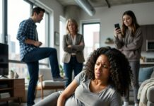 I was eight months pregnant with twins when I hit the jackpot — $850,000. But instead of celebrating, my mother-in-law demanded it all. When I refused, my husband lost control, and the next moment changed my life forever. I hit the floor, my water broke, and my sister-in-law just laughed, filming every second. What happened next will haunt me forever…