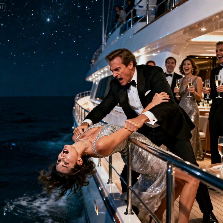 “I swear it was just a joke,” my brother-in-law laughed as the ocean swallowed my sister’s scream. In that second, the champagne stopped tasting sweet and the stars above the yacht felt cold and cruel. I didn’t shout. I didn’t beg. I jumped. And as the water closed over my head, I realized this night wasn’t about survival anymore—it was about ending him.