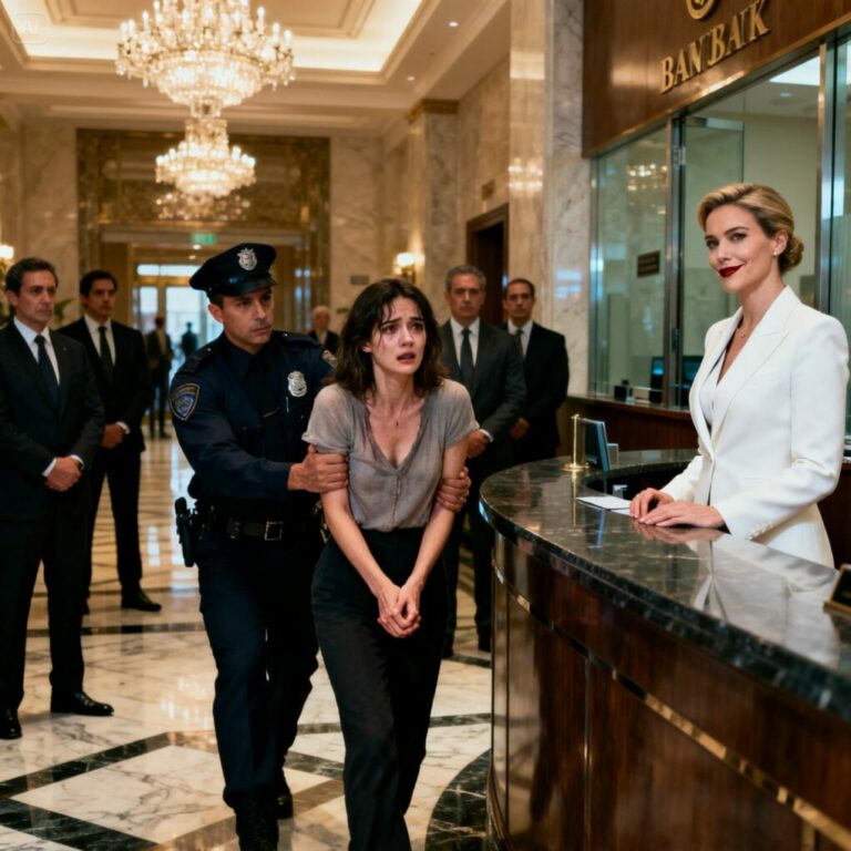 “Fraudulent behavior isn’t tolerated here,” she announced, loud enough for the entire lobby to hear. I felt my face burn. “You’re wrong,” I said, my voice breaking. Then the glass doors opened behind me. “Excuse me,” a calm male voice said, filled with authority. “That woman is my wife.” In that moment, I realized the truth was about to hit harder than her arrogance ever could.