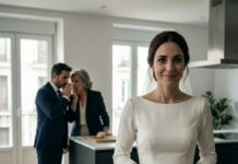 Mientras se probaba los zapatos de novia, la novia escuchó a su suegra decir en voz baja: «¿Estás seguro de que no sospecha nada? Queremos su apartamento y su dinero. Y después la internaremos». La novia se quedó paralizada. Luego sonrió. Ellos conseguirán su apartamento…