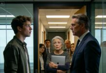 He struck me last night—just because the soup wasn’t salted. My cheek still burns as his voice echoes: “My wife is coming for lunch. Cover everything up and smile.” I nodded, terrified. But this morning, when he walked into his boss’s office, I watched his face drain white, as if he’d seen a ghost. And in that moment, I realized… the secrets in this family run deeper than his violence—and far more dangerous.