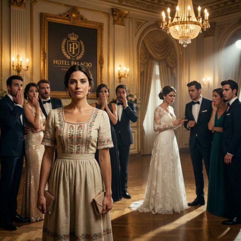 Entré a la fiesta de compromiso de mi hermano. La novia susurró con desprecio: «¡Ya llegó la apestosa chica del campo!». No sabía que yo era la dueña del hotel… ni que su familia estaba a punto de descubrirlo de la peor manera.