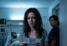 Fui al hospital para cuidar a mi esposo, que tenía un hueso roto. Mientras él dormía, la enfermera jefe deslizó un papel en mi mano y susurró: «No vuelvas. Revisa la cámara…»
