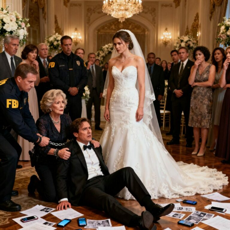 I stood in my wedding dress, staring at him. “You thought you could fool me, Ethan?” I whispered, my voice shaking with rage. The screen behind us lit up—texts, receipts, secrets he never imagined I’d uncover. His mother screamed. His sister ran. And the man I loved? Frozen. “Victoria… this isn’t real!” he gasped. But it was. Every lie, every betrayal—exposed. And as I watched him crumble, I knew life would never be the same.