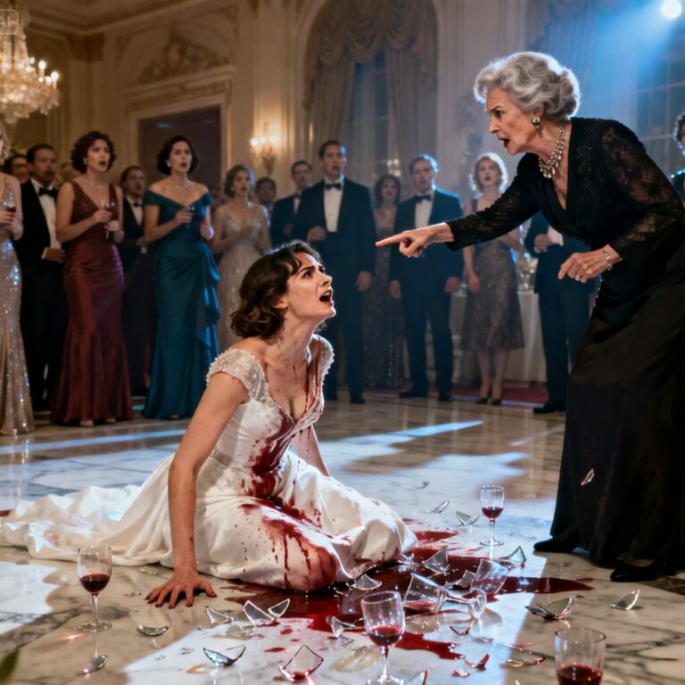 The room went silent when she screamed, “You’re nothing without my son.” Red wine dripped from my hair onto the marble floor as I smiled and replied, “You’re right. I’m nothing… until you realize I own the company keeping you alive.” Her face turned white. Everyone stared. That was the moment she understood—she didn’t just insult me. She underestimated me.