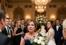 My daughter married a millionaire’s son, and everyone said they were the perfect couple. But when I caught the bouquet and found a note inside that said ‘Mom, please help me…’ I suddenly went completely frozen.