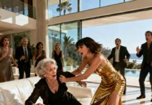 “You don’t fit in here,” she sneered, wiping the sofa after shoving me aside. I stood slowly, pain burning, and looked at the glass mansion she thought she owned. “Enjoy it while you can,” I told her. She laughed. Two weeks later, sheriffs stood at her door. Some smiles come with a countdown—and this one had just begun.