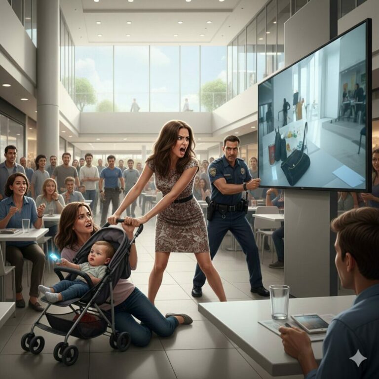 “She Grabbed My Baby and Called Me an Addict—But One USB Showed the Whole Mall Who She Really Was”