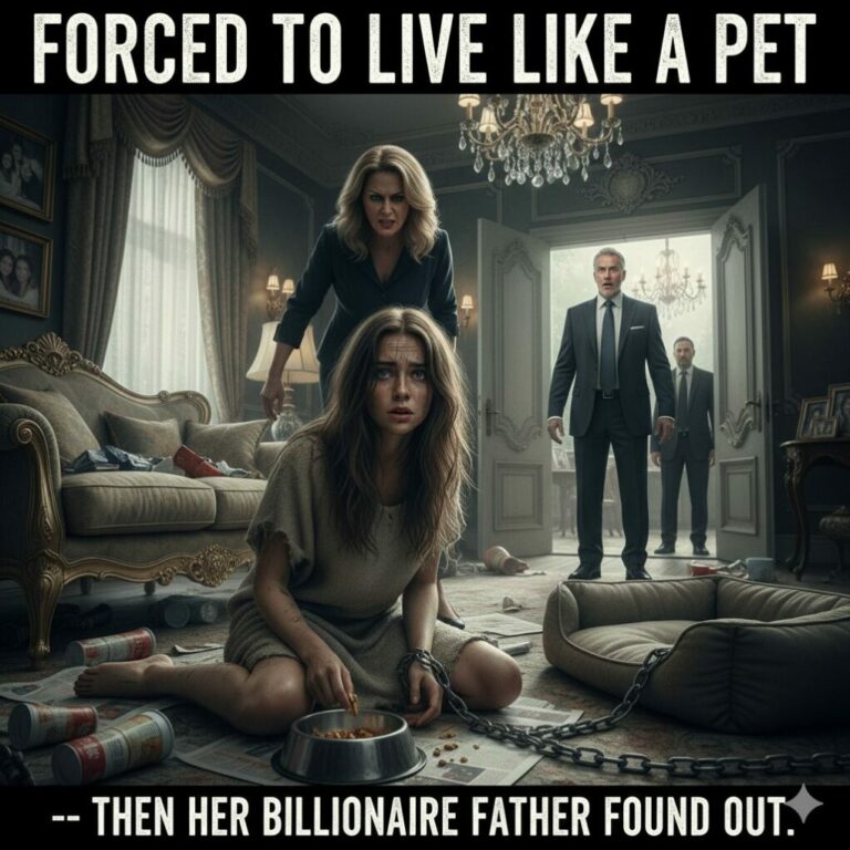 “Forced to Live Like a Pet—Then Her Billionaire Father Found Out”