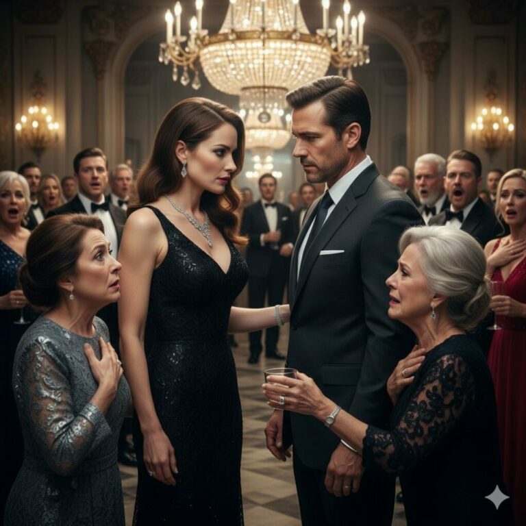 “I overheard my mother whispering to my fiancé, ‘My other daughter is stronger; she’s the one you deserve.’ When they wed, I left with nothing but my shattered heart. Five years later, I walked into my gala, diamonds dripping from my neck. My sister gasped, ‘How can you afford this?’ I smiled as a powerful shadow stepped behind me. ‘Darling,’ my husband’s voice boomed, making them tremble, ‘is this the family you mentioned?’ Their faces turned ghost-white. They didn’t just lose me—they had just met their new boss.”