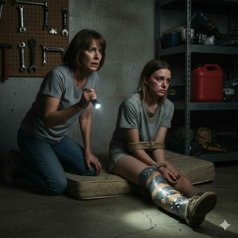 My daughter hadn’t replied for a week, so I drove to her house. My son-in-law insisted she was “on a trip.” I almost believed him—until I heard a muffled moan coming from the locked garage. I circled back, tried the side door, and the sound coming from that dark concrete room didn’t just scare me. It broke me as a mother in a way I will never forget.