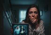 “I watched the white powder dissolve into my chamomile, my husband’s hand steady, his smile… too perfect. ‘Drink up, honey, you look tired,’ he whispered, kissing my forehead. I felt a chill run down my spine. Later, as I lay in the dark with my eyes tightly shut, I heard the floorboards creak. He wasn’t checking on me. He was opening the safe and whispering to someone on the phone: ‘She’s out. Bring the van to the back.’ My heart stopped. What exactly had I been sleeping through all these years?”