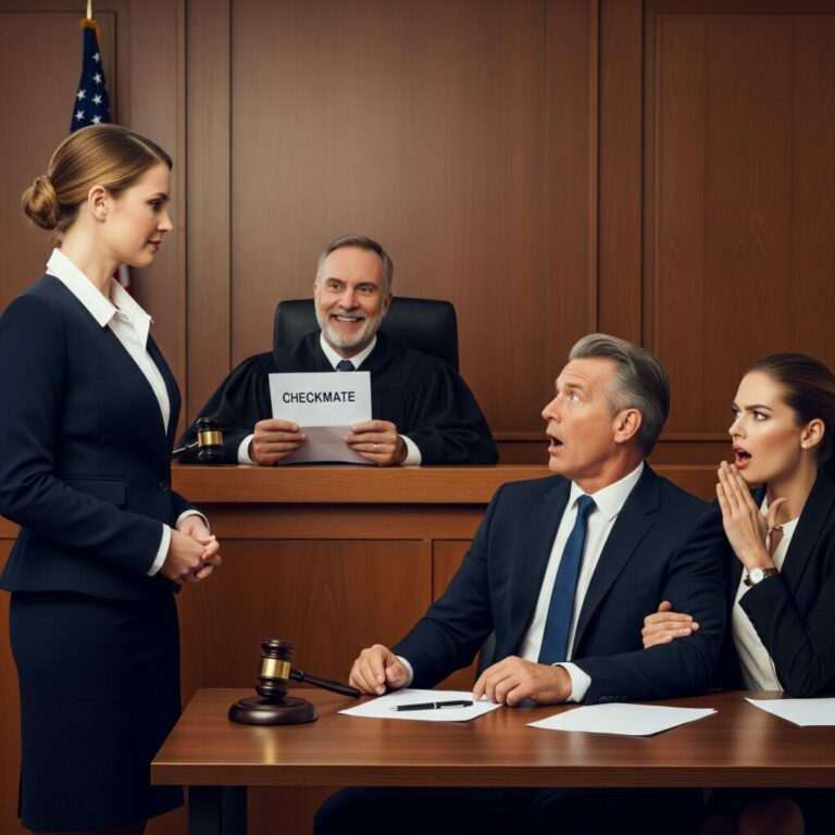 “I’ll make sure you never touch my money again,” Gregory sneered across the courtroom, while his lover smirked beside him. I didn’t say a word. I simply watched the judge open my sealed letter—his eyebrows rising higher with every line. Then he burst out laughing. “Checkmate,” he said. And in that instant, everything shifted… though not the way anyone expected.