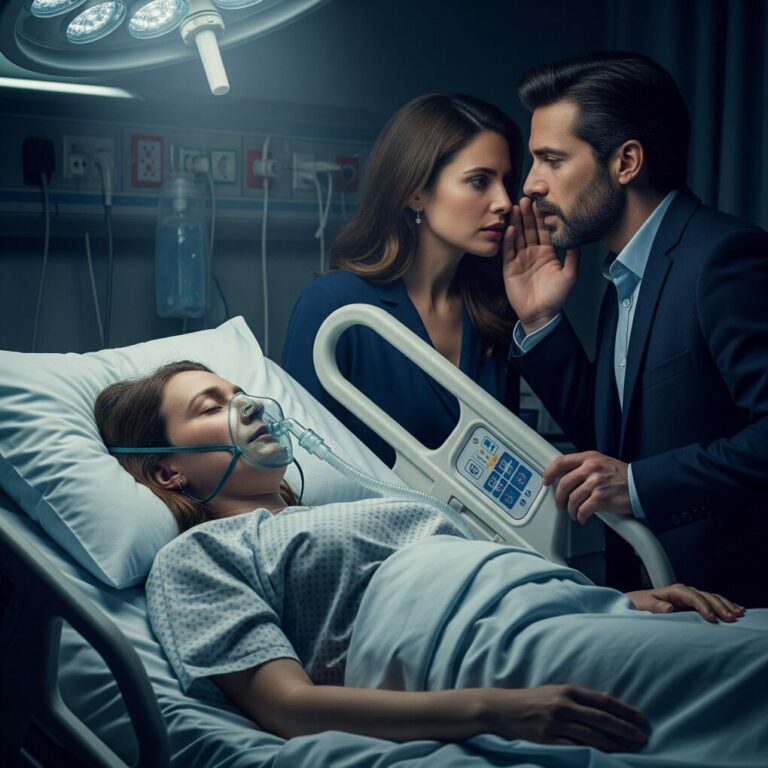 En mi habitación del hospital, mi esposo susurró: “Cuando ella se haya ido, ¡todo será NUESTRO!” Ella sonrió y dijo: “No puedo esperar, cariño.”