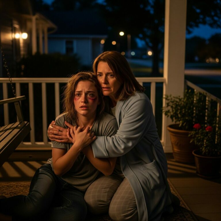 One late-night knock on the door changed everything—a terrified daughter, a shocked mother, and secrets darker than anyone expected. What unfolded afterward became a moment that no one in their quiet town would ever forget