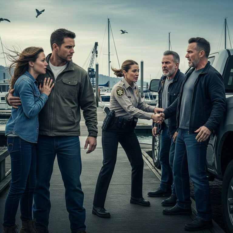 They thought it was hilarious—“Good luck!” my husband shouted as he and his brothers sped off, leaving me stranded 300 miles from home. I remember screaming after them, the taste of dust and betrayal in my mouth. I never went back.Five years later, he found me. His confident grin froze the moment he saw the man standing behind me. And I simply whispered, “Still think it’s a game?”