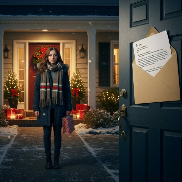 Christmas Eve, I was stuck in the ER, double shift crushing me, when I got the call. My parents had told my 16-year-old daughter, “There’s no room for you at the table.” My heart stopped. She drove home alone, into a house so empty it felt like it was mocking her. I didn’t yell. I didn’t storm in. I wrote a letter. The next morning, they found it. I heard screaming. “How dare you!” they shouted—but I knew the real reckoning had just begun…