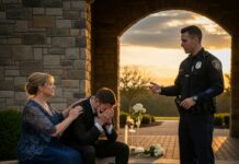 The night before my son’s wedding, his fiancée leaned in so close I could feel her breath and whispered, “After tomorrow, you’re not part of this family.” My hands went cold. My son was in the next room, laughing, completely unaware. So I made a choice—I didn’t show up. But the next morning, the wedding collapsed in chaos… and the reason they gave left everyone stunned.
