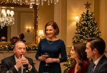 “My ex is coming to Christmas dinner,” my husband announced with a smug grin. I smiled sweetly, “Of course!” But little did he know… I had also invited her fiancé. When they finally met, the room froze. His confident smirk crumbled. “What… how did you—?” he stammered. I sipped my wine, smiling. This Christmas, the tables weren’t just turned—they were shattered.