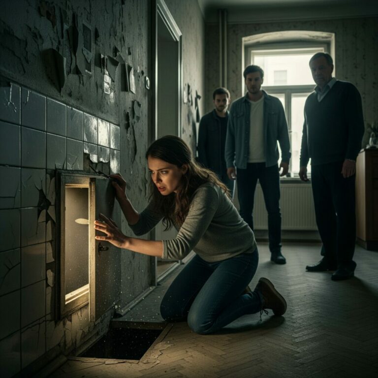 I followed my husband silently as we stepped into the apartment, nodding politely while pretending I didn’t understand a word of German. Then, I froze. The owner whispered something under his breath, and my blood ran cold. “You have no idea what’s hidden behind this wall…” My heart pounded. I wanted to scream, but my lips wouldn’t move. What did he mean? I had to see for myself…