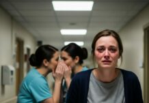 AFTER SAYING GOODBYE TO MY DYING HUSBAND, I WALKED OUT OF THE HOSPITAL WITH TEARS STREAMING DOWN MY FACE… BUT WHEN I OVERHEARD TWO NURSES WHISPERING ABOUT A SHOCKING SECRET, I FROZE IN DISBELIEF…