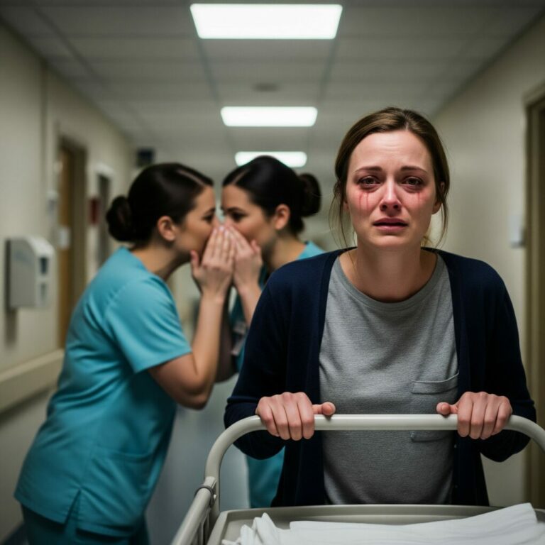 AFTER SAYING GOODBYE TO MY DYING HUSBAND, I WALKED OUT OF THE HOSPITAL WITH TEARS STREAMING DOWN MY FACE… BUT WHEN I OVERHEARD TWO NURSES WHISPERING ABOUT A SHOCKING SECRET, I FROZE IN DISBELIEF…