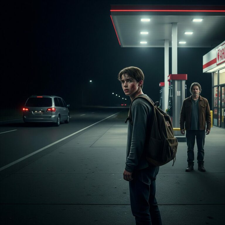 They shoved me out of the car so hard I stumbled. The door slammed. “Just take the bus home,” my mom snapped as they drove off to Disneyland without me. I stood there, shaking—until a stranger stepped out of the shadows.“You don’t deserve them,” he said. “Come with me. I’ll show you the truth.” I made a choice that night… and ten years later, they’re the ones begging me to come back and save them.