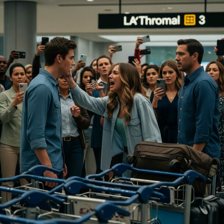 “You think this trip is yours? Think again!” My sister’s hand slammed against my cheek, and every head in Terminal 3 turned. My parents froze, choosing her side without a second thought. But I wasn’t powerless anymore. Calmly, I pulled out my phone. “Flight 447 to Hawaii… one ticket—mine. The rest? Cancelled.” I watched their faces drop. Shock. Confusion. Rage. For the first time, I wasn’t the villain. But would they ever forgive me… or fight back?