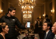 Twenty family members clapped as my wife’s ex-boyfriend was hailed as the ‘real man’ she deserved, while I sat in silence, hiding a secret fortune and life they never imagined; tonight, in the middle of that tense dinner, I revealed everything, leaving jaws dropped, hearts racing, and our family dynamic shattered beyond repair.